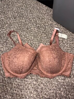 aerie Lace Underwire Bra in Rosewood
